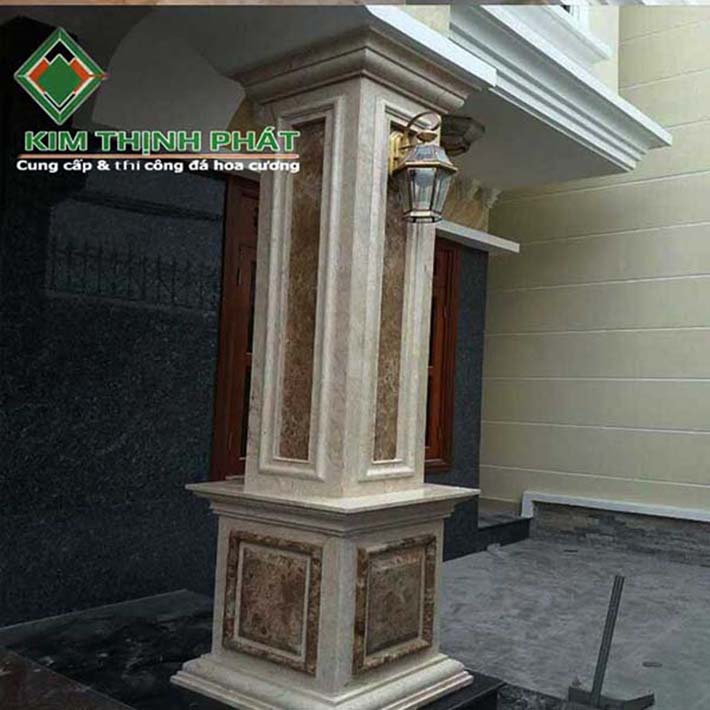 Cột đá hoa cương marble 16