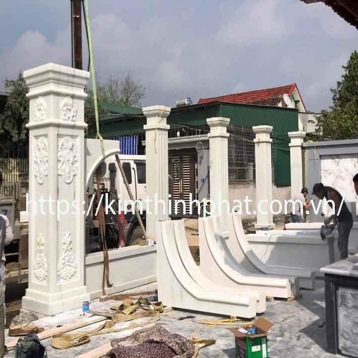 Cột đá hoa cương marble 24