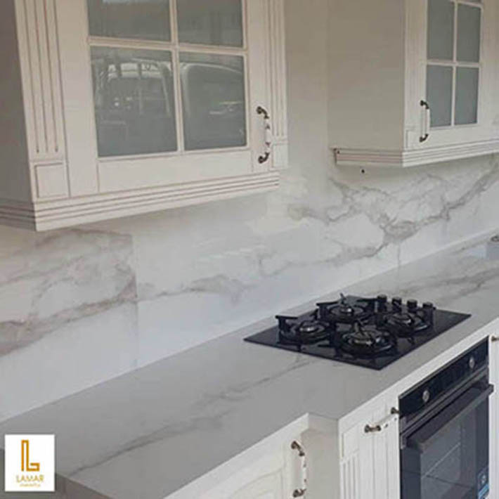 Đá granite bếp màu trắng