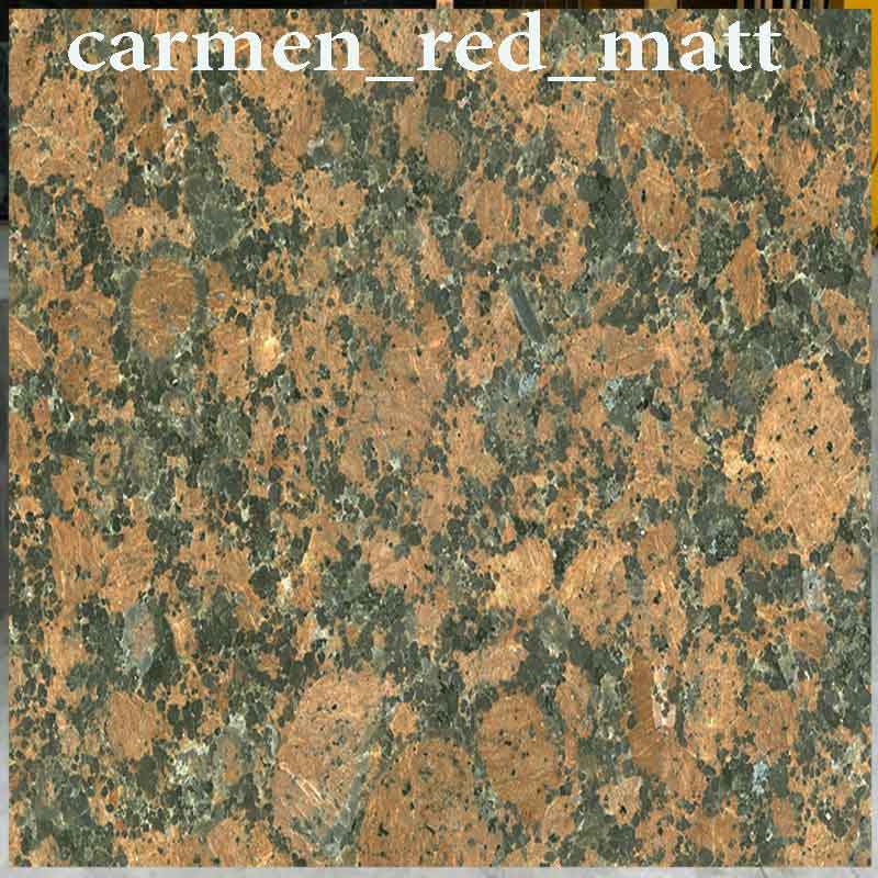 đá granite carmen red matt