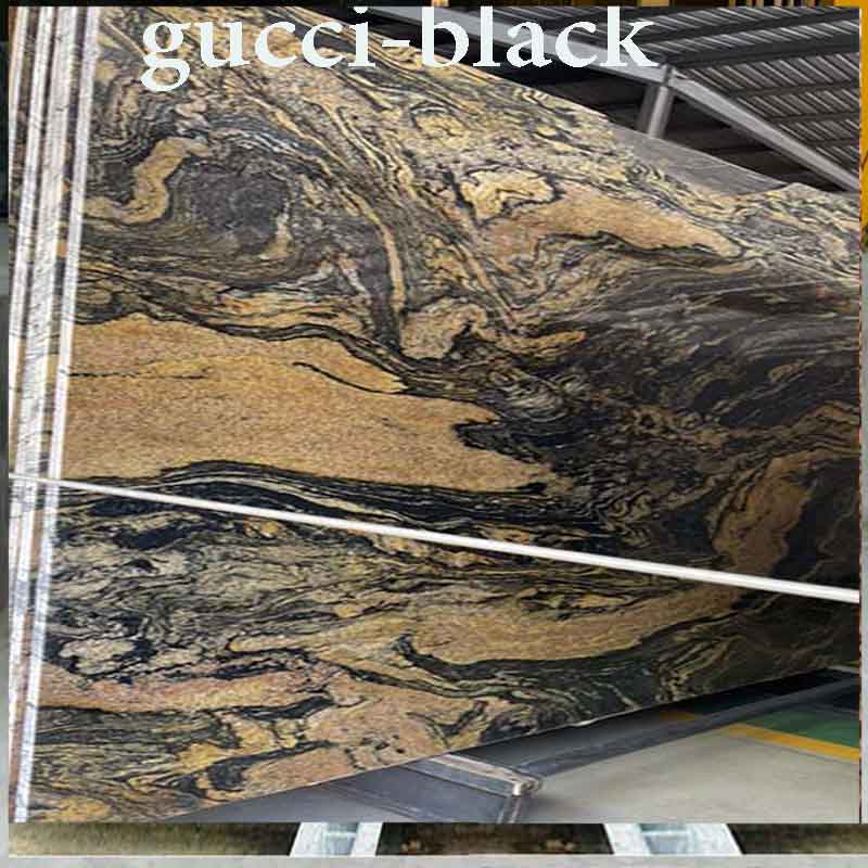 Đá granite gucci black golg