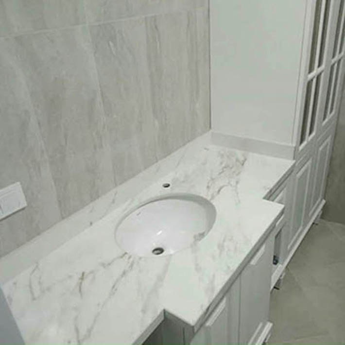 Đá marble bếp màu trắng