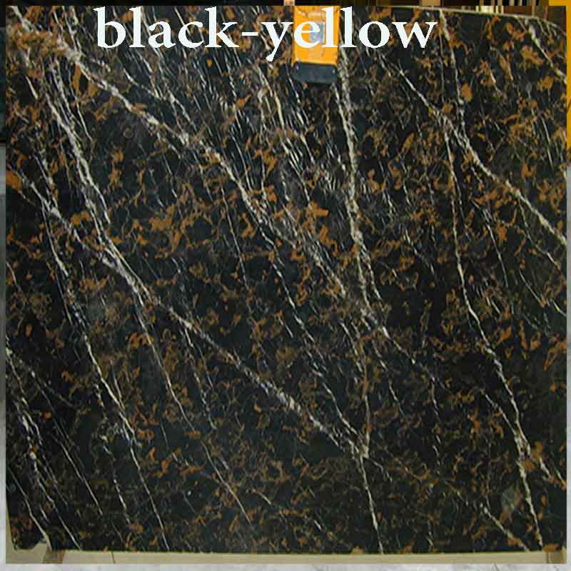 Đá marble black yellow