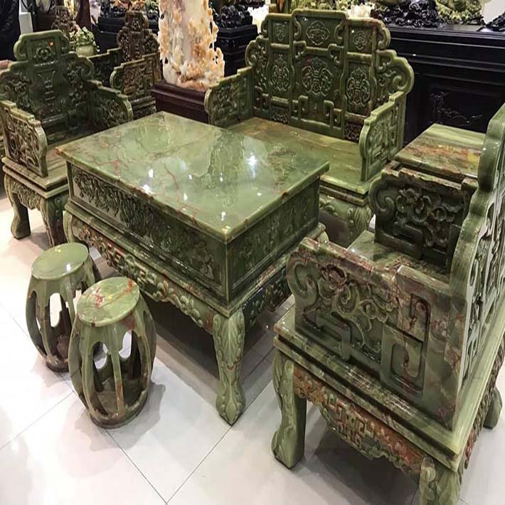 Đá marble xanh