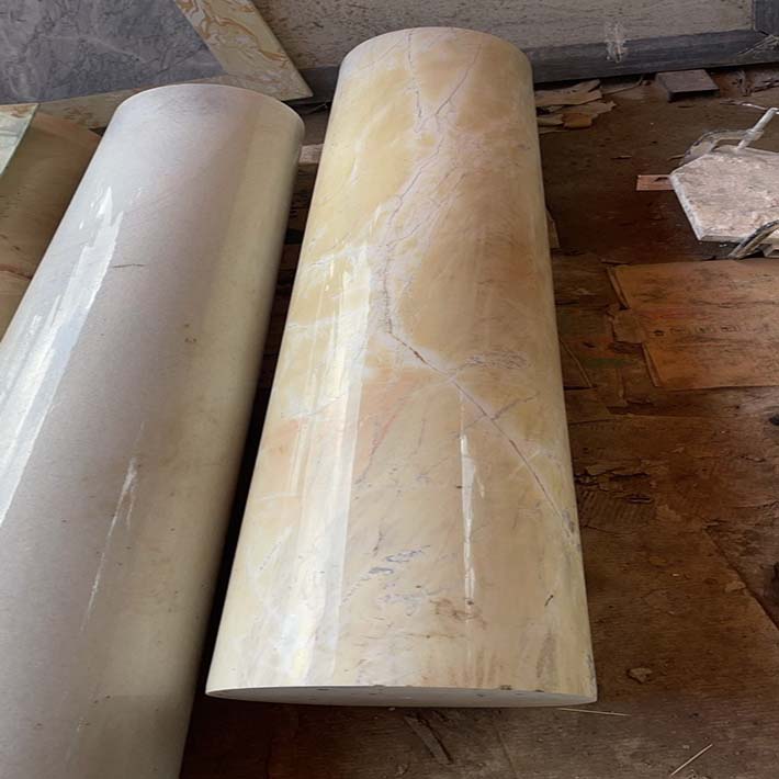 Đá marble cột tròn