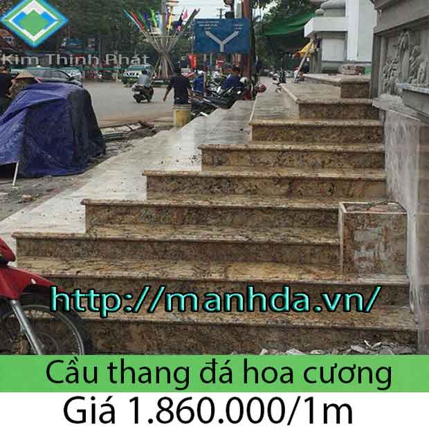 Giá đá hoa cương granite tự nhiên lát cầu thang 2023