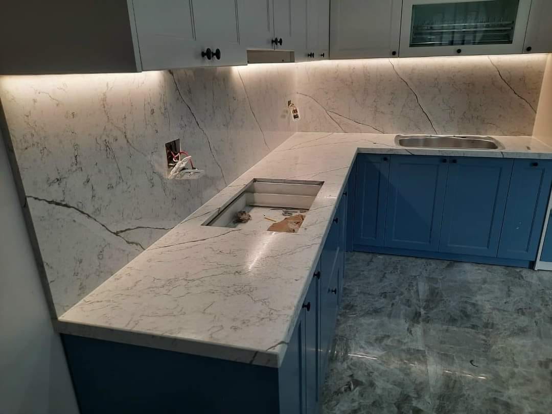 giá đá hoa cương marble bàn bếp