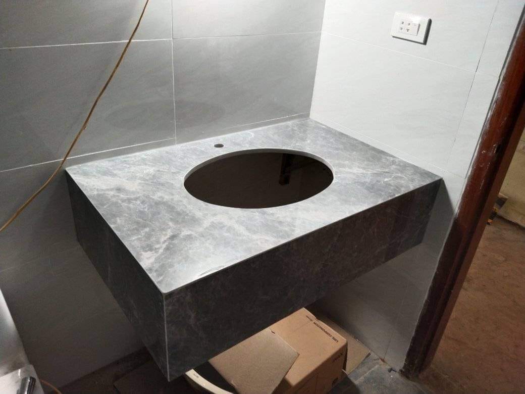 giá đá hoa cương marble bàn bếp