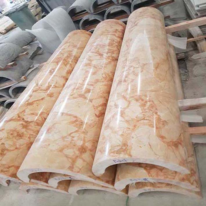 Giá đá hoa cương marble tự nhiên cột tròn