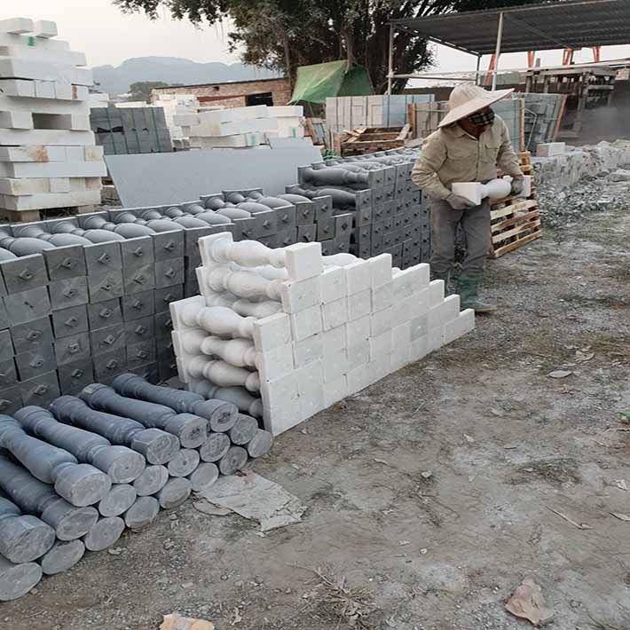 Giá đá marble thiên nhiên con tiện