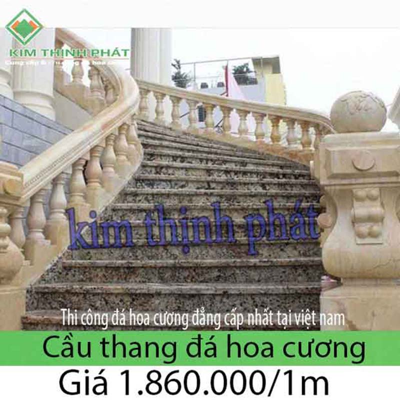 giá cầu thang đá hoa cương