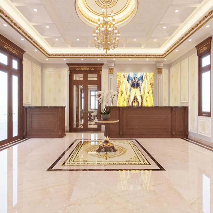 Mặt Tiền Nhà Phố Đá Marble