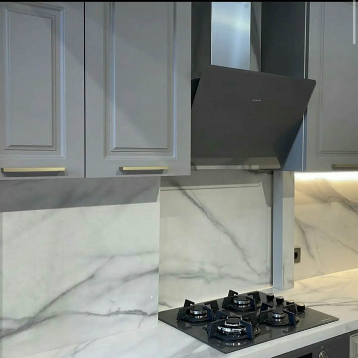 Mẫu đá marble bếp màu trắng