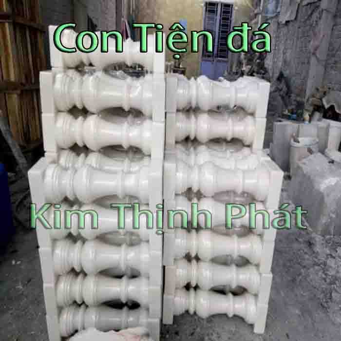 con tiện đá marble trắng