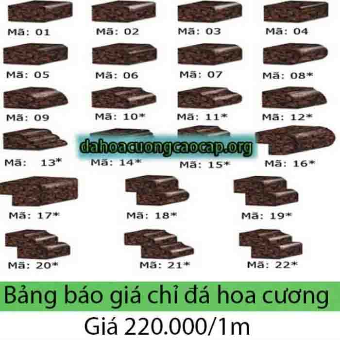 Bảng báo giá nhân công chỉ đá hoa cương 003