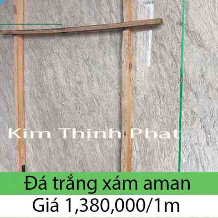 Đá hoa cương trắng xám aman